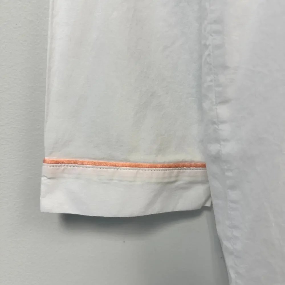 Madewell White Button Down Poplin Bedtime Nightshirt Preppy Coastal Grandma Airy